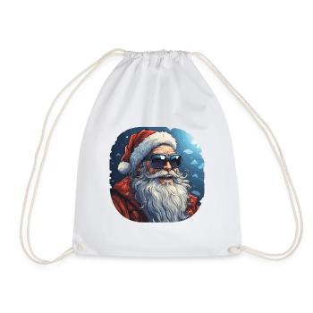 Père Noël - illustration - Sac de sport léger - blanc - Devant