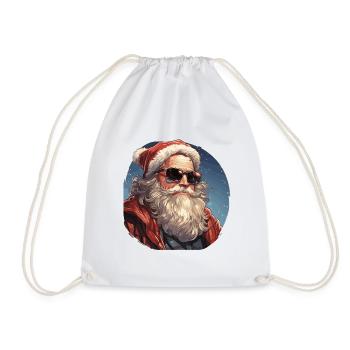 Santa Claus - illustration - Drawstring Bag - white - Front