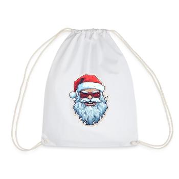 Santa Claus - illustration - Drawstring Bag - white - Front