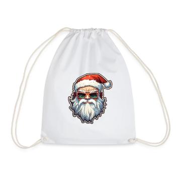 Santa Claus - illustration - Drawstring Bag - white - Front