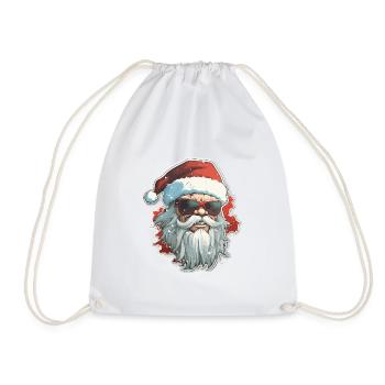 Santa Claus - illustration - Drawstring Bag - white - Front