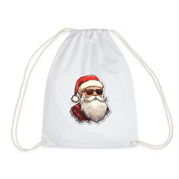 Santa Claus - illustration - Drawstring Bag - white - Front