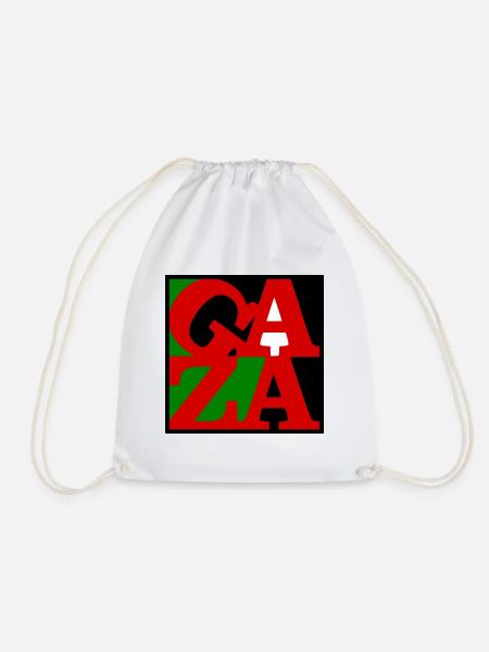 Gaza poster - Turnbeutel - Weiß