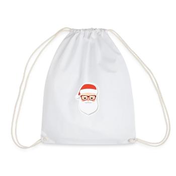 Santa Claus - illustration - Drawstring Bag - white - Front