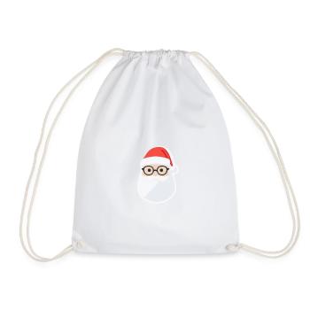 Santa Claus - illustration - Drawstring Bag - white - Front