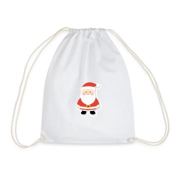 Santa Claus - illustration - Drawstring Bag - white - Front