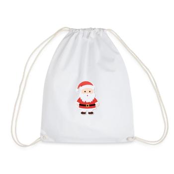 Santa Claus - illustration - Drawstring Bag - white - Front