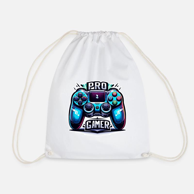Pro Gamer - Controller Illustration - Turnbeutel - Weiß