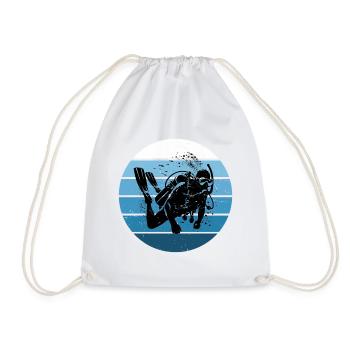 Plongée sous-marine Taucher Plongée libre Plongeur - Sac de sport léger - blanc - Devant