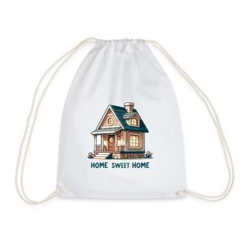 Home Sweet Home - Illustration de maison - Sac de sport léger - blanc - Devant