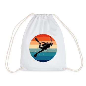 Herren Scuba Diver Diver Taucher Tauchen - Turnbeutel - Weiß - Vorne
