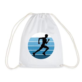 Jogging Women's Running Running Cross Country Running - Drawstring Bag - white - Front