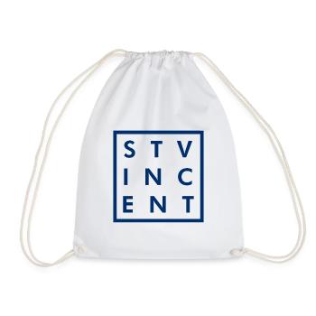 Saint Vincent - Kingstown - Caribbean - West Indies - Drawstring Bag - white - Front