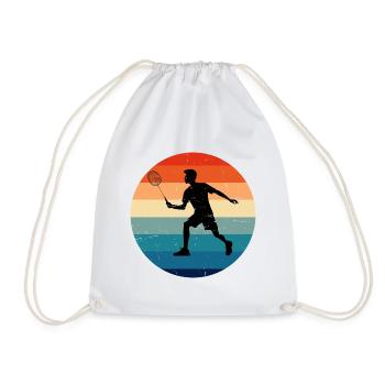 Joueurs de squash de badminton masculins badminton femmes - Sac de sport léger - blanc - Devant