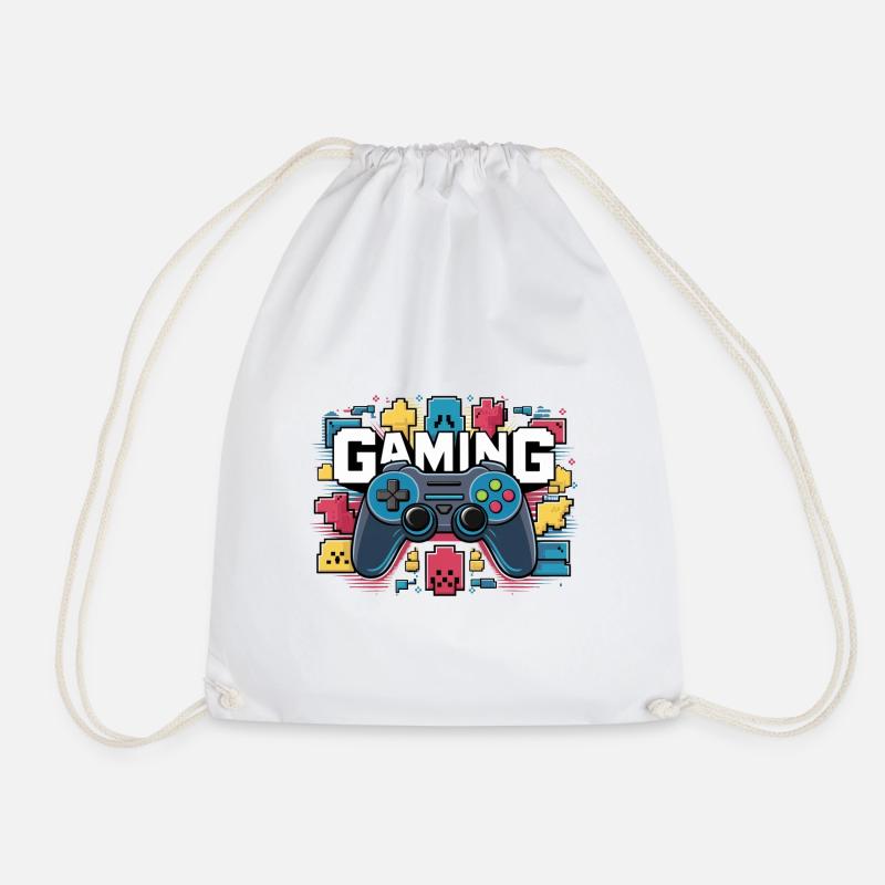 Gaming - Controller - Turnbeutel - Weiß