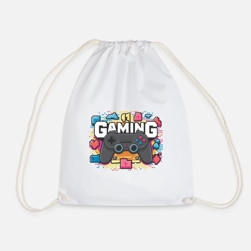 Gaming - Controller - Turnbeutel - Weiß