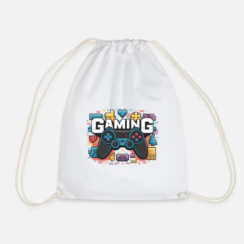 Gaming - Controller - Turnbeutel - Weiß