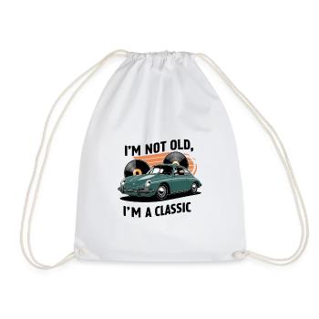 Je ne suis pas vieux, je suis un classique. - Sac de sport léger - blanc - Devant