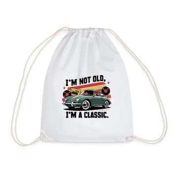 Je ne suis pas vieux, je suis un classique. - Sac de sport léger - blanc - Devant