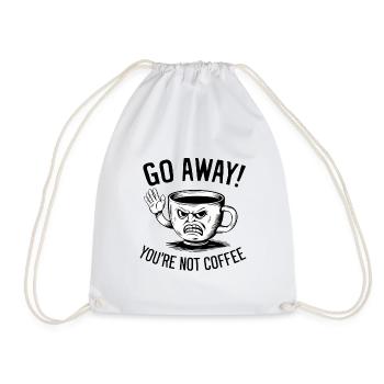 Partez! Vous n’êtes pas du café. - Sac de sport léger - blanc - Devant