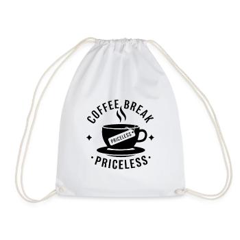 Pause-café - inestimable - Sac de sport léger - blanc - Devant