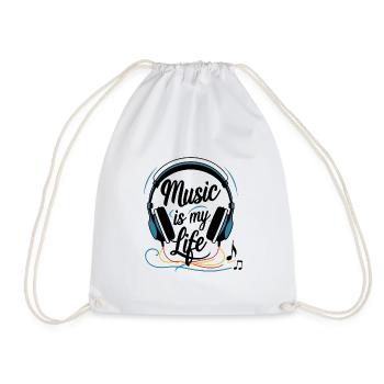 La musique, c’est ma vie - Sac de sport léger - blanc - Devant