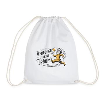 Verfolge deine Träume - Turnbeutel - Weiß - Vorne