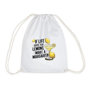 Quand la vie vous donne des citrons, faites de la margarita - Sac de sport léger - blanc - Devant