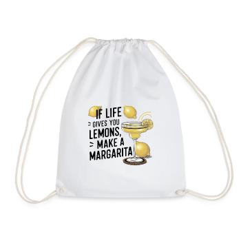Quand la vie vous donne des citrons, faites de la margarita - Sac de sport léger - blanc - Devant