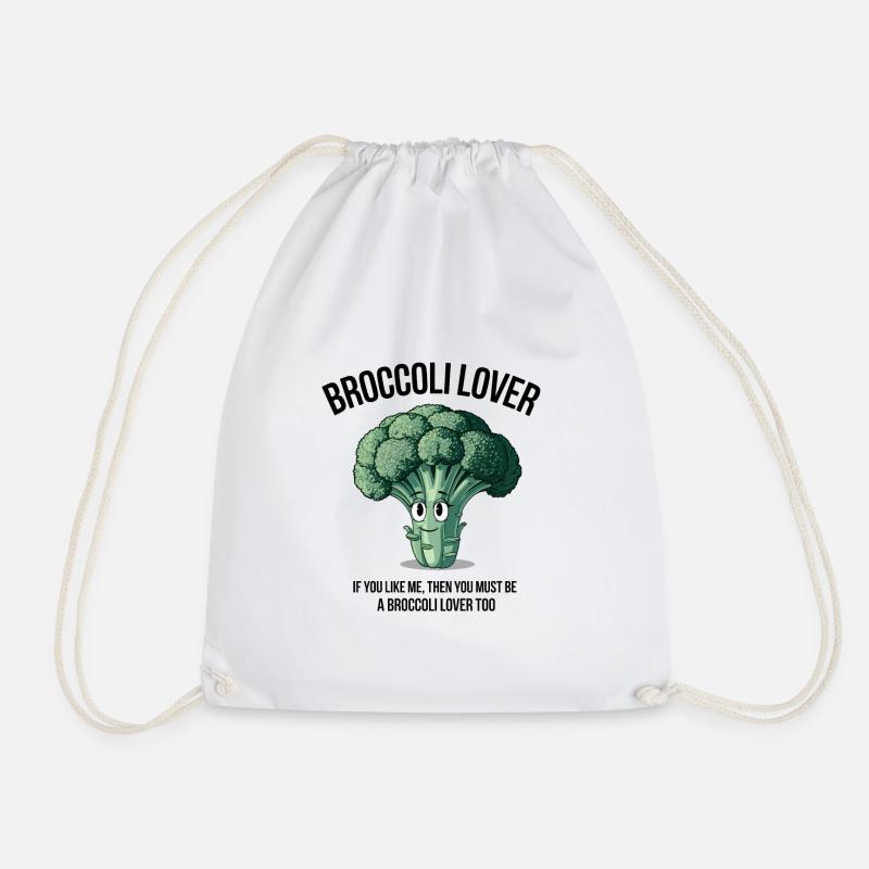 I Love Broccoli - Turnbeutel - Weiß