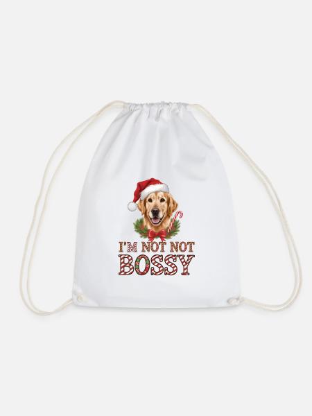 Golden Retriever Weihnachten Süß - Turnbeutel - Weiß