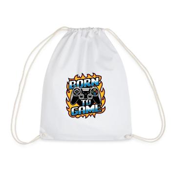 Born to Game – Manette de jeu - Sac de sport léger - blanc - Devant