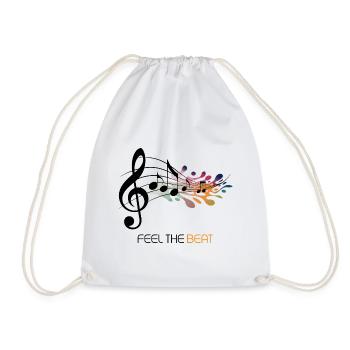 Feel the Beat – Clé abstraite - Sac de sport léger - blanc - Devant