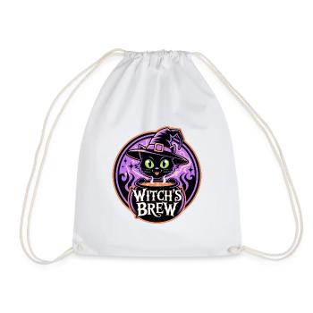 Witch’s Brew – Mystische Hexenkatze - Turnbeutel - Weiß - Vorne