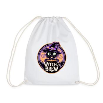 Witch’s Brew – Mystische Hexenkatze - Turnbeutel - Weiß - Vorne