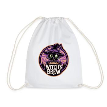 Witch’s Brew – Mystische Hexenkatze - Turnbeutel - Weiß - Vorne