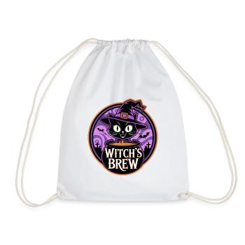 Witch’s Brew – Mystische Hexenkatze - Turnbeutel - Weiß - Vorne
