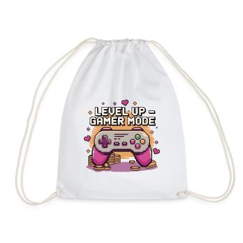 Montée de niveau – Mode joueur - Sac de sport léger - blanc - Devant