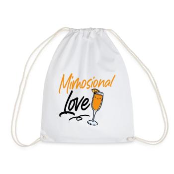 Lustiges Mimosional Love Sonntag Brunch Shirt - Turnbeutel - Weiß - Vorne