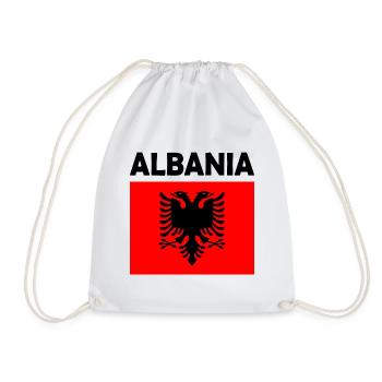 Albanien - Turnbeutel - Weiß - Vorne