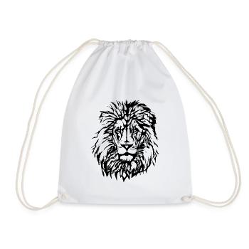 Lion / Animal - Sac de sport léger - blanc - Devant