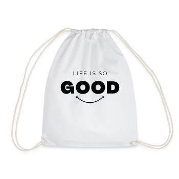 T-shirt positive attitude - Sac de sport léger - blanc - Devant