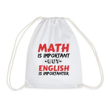 Englisch Englischlehrer England Sprache Lehramt - Turnbeutel - Weiß - Vorne