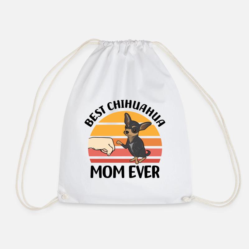 Chihuahua Mama - Turnbeutel - Weiß