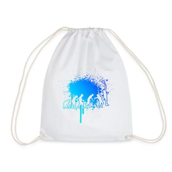 Men's Paddle Court Paddle Racket Paddle Tennis - Drawstring Bag - white - Front