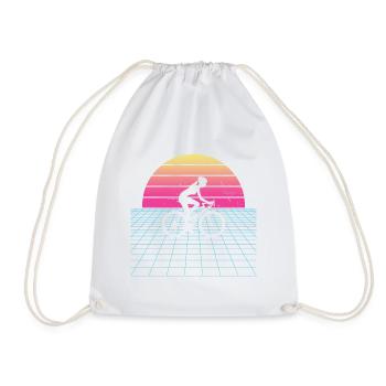 Bicycle Cycling Cycling Cycling Cyclists - Drawstring Bag - white - Front