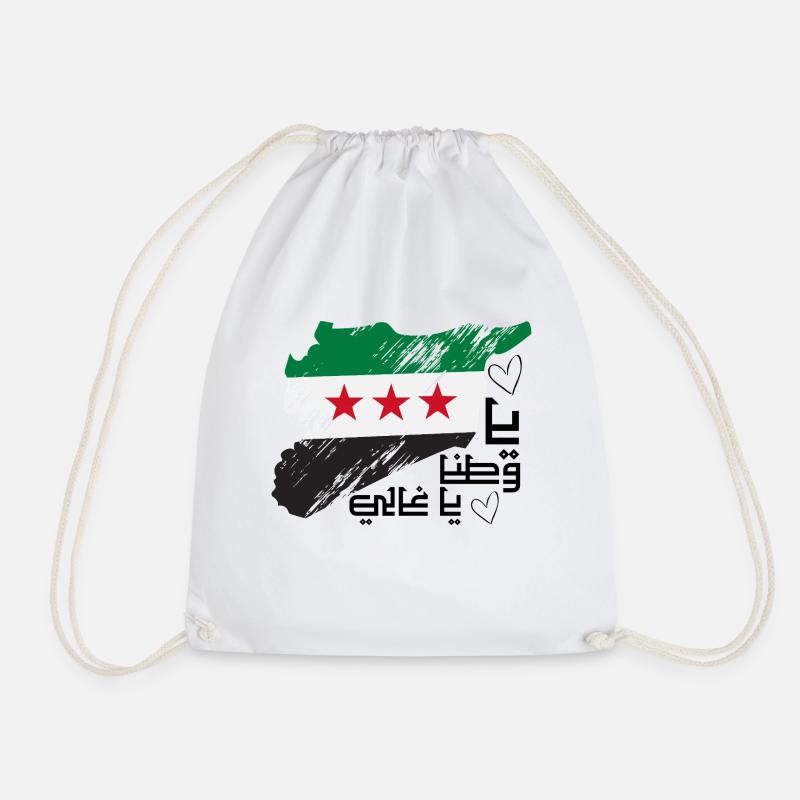 Freie Syrien - Turnbeutel - Weiß