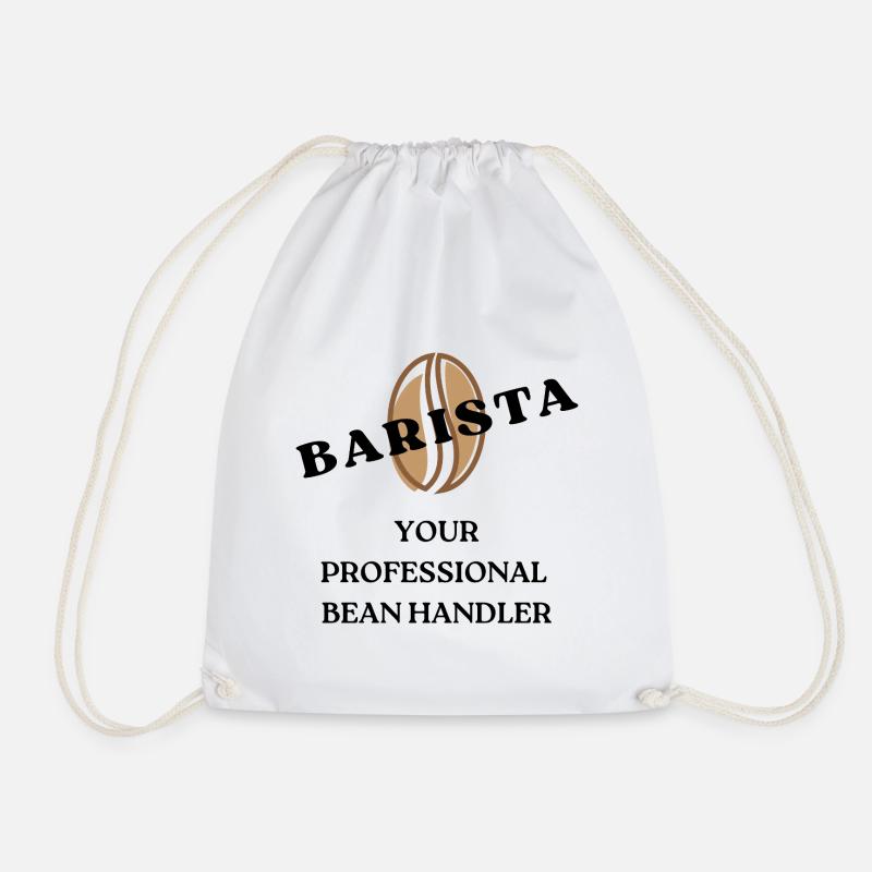 Graphique barista de café - Sac de sport léger - blanc