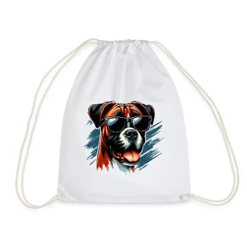 Chien Boxer Le Modèle - Sac de sport léger - blanc - Devant