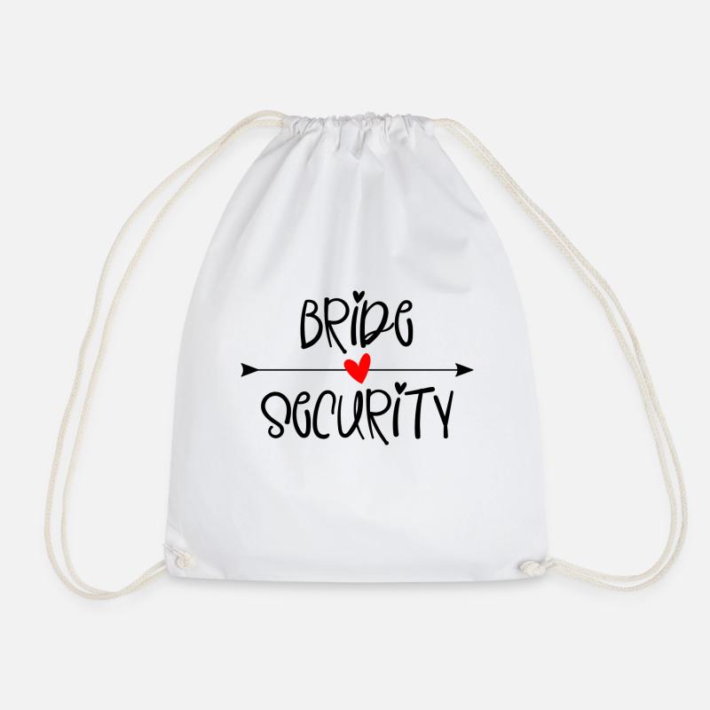 Bride Security - Turnbeutel - Weiß